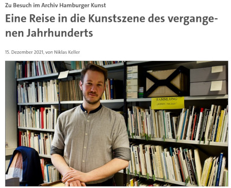 Im Fokus: Das Archiv Hamburger Kunst im Newsroom der Universität Hamburg