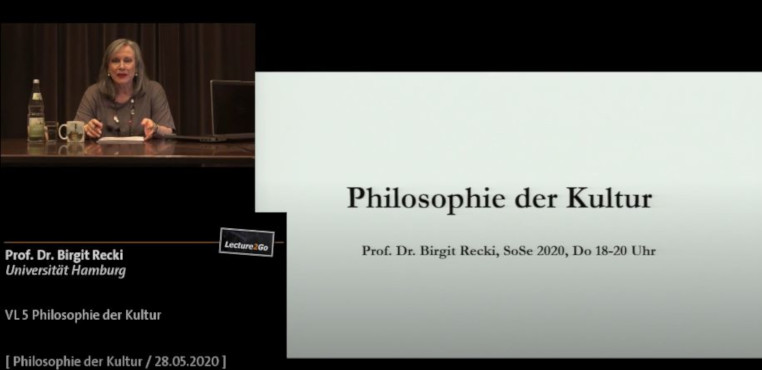 Online: Philosophie der Kultur. Vorlesung von Birgit Recki
