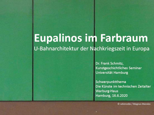 Diskussion mit Frank Schmitz zum online-Vortrag »U-Bahnarchitektur der Nachkriegszeit in Europa«